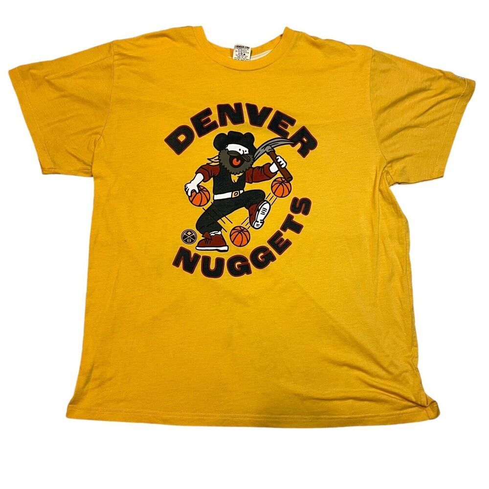 HOMAGE Yellow Denver Nuggets Short Sleeve Tee